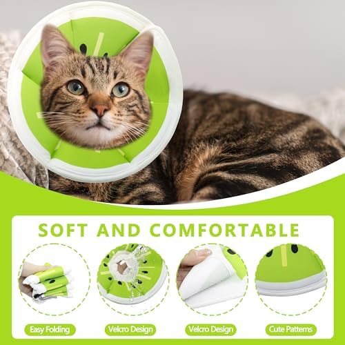 Soft Adjustable Cat Cone Collar, Comfortable Cat Recovery Collar - Image 3