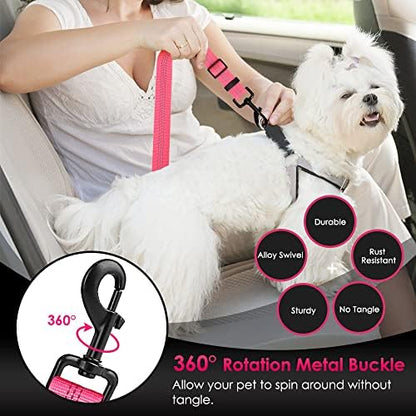 SlowTon Dog Car Seat Belt, 3 in 1 Latch Bar Attachment Dog Safety Seatbelt - Image 3