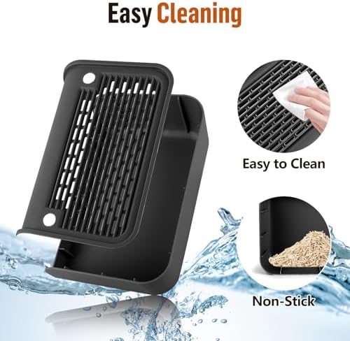 Cat Step for Litter Box, Litter Box Ramp with Filter Function, Black - Image 5