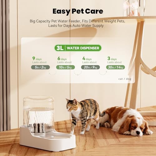 JUNSPOW Automatic Cat Water Dispenser Dogs (Bowl not Included) - Image 2