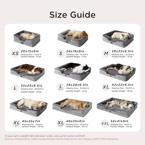 Bedsure Orthopedic Dog Beds for Small Dogs - Washable Small Dog Cat Bed Waterproof, Comfort Pet Couch Sofa with Washable Removable Cover, Pets Bed with Nonskid Bottom, Plush-Black, 24" - Image 6