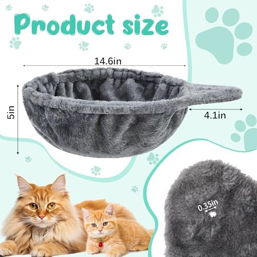 Dansydaisy 3 Pack Cat Tree Basket Replacement Hammock 14.6" Gray - Image 2