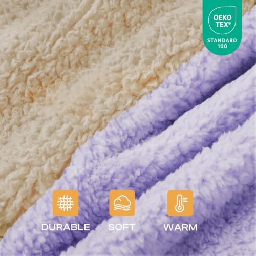 Luciphia Ultra Soft Sherpa Fleece Dog Puppy Cat Blanket for Small Pets - Image 2