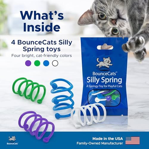 Cat Spring Toys, Family Made in the USA, Set of 12 - Image 2