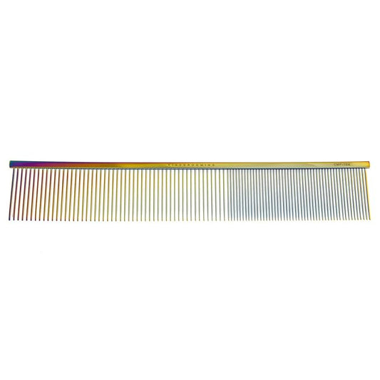 7.5" Titanium Coated Rainbow Comb for Dog Grooming- Yes, this is the comb all dog groomers have been looking for