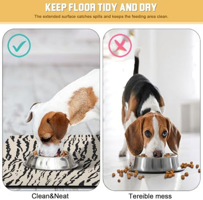 Dog Food Mat for Floors Waterproof Quick Dry Pet Placemat Cat Feeding Bowls Mats for Food and Water, Eco-Friendly Dog Accessories Diatomite Pets Supplies 12" X 20" - Image 3