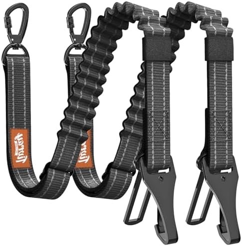 2Pcs Dog Seat Belt, Dog Car Seat Belt Bungee for Pet, Black by Tivray