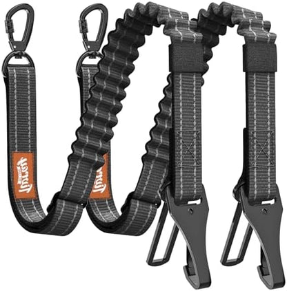 2Pcs Dog Seat Belt, Dog Car Seat Belt Bungee for Pet, Black by Tivray