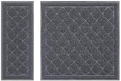 unipaws Cat Litter Trapping Mat, Litter Box Scatter Control Pad by unipaws