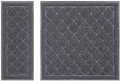 unipaws Cat Litter Trapping Mat, Litter Box Scatter Control Pad by unipaws