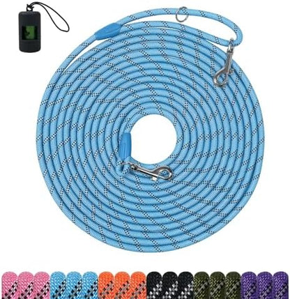 Long Dog Training Leash，Heavy Duty Reflective Rope Lead for Small Medium Large Dogs ，6FT 10FT 15FT 30FT 50FT for Training, Walking, Backyard, Camping by Unknown
