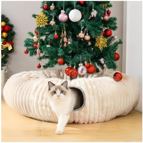 Avont Cat Tunnel Bed for Indoor Cats, Latte by Avont
