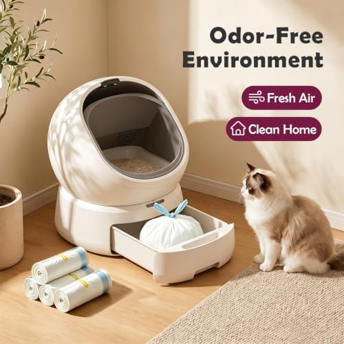 Cat Litter Box Liner for PETLIBRO Luma Automatic Litter Box, 60pcs Handle - Image 4