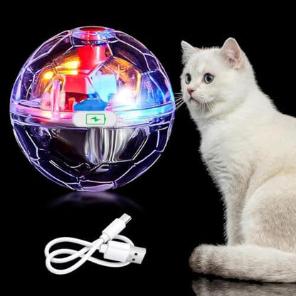 Sratte 1 Pcs Rechargeable Light up Cat Ball Ghost Hunting, Clear by Sratte