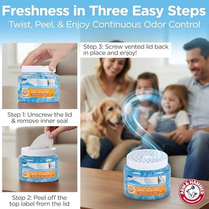 Arm & Hammer Pet Scents Deodorizing Gel Beads, Fresh Breeze, 12 Oz - Image 7