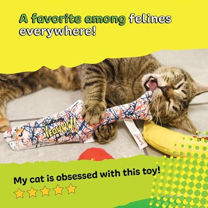 Yeowww! Catnip Pollock Fish Catnip Cat Toy - 10 in Kicker Toy for cats, 100% Stuffed with Premium Organically Grown Catnip, Made in USA - Image 7