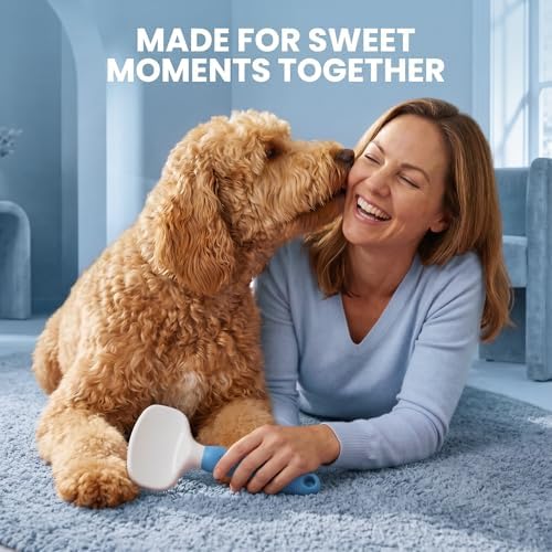 Poodle Pet Slicker Brush - For Dogs, Cats, and Rabbits - Removes Matted Fur, Knots, and Loose Hair - Suitable for Grooming Doodles and Goldendoodles with Short or Long Hair - Image 5