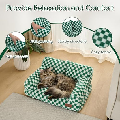 Hollypet Small Dog Large Cat Bed Puppy Couch Beds for Pets up to 25 lbs - Image 6
