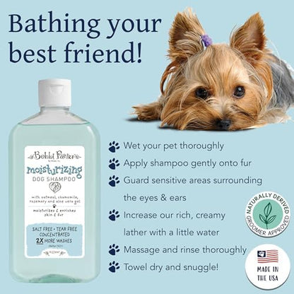 Bobbi Panter Oatmeal Dog Shampoo Aloe Vera, Chamomile & Rosemary – Moisturizing Natural Formula for Dry Skin, Tear-Free, 30:1 Concentrate, Made in USA, 14 oz - Image 4
