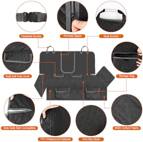 Dog Car Seat Cover Fit for 2017-2026 Jeep Compass - Image 3