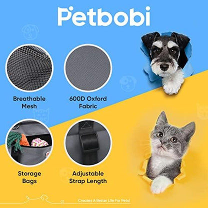 Petbobi Dog Car Seat for Small Dogs and Cats up to 15 lbs, Portable Booster - Image 6