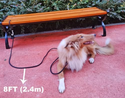 Dog Tie Out Leash Long Tether 8-10-13-15-20-25-30-35-40-50-65FT - Image 4