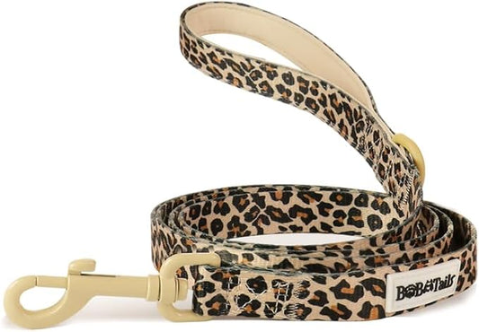 5 FT Stylish Dog Leash, Soft Dog Leashes with Comfortable Padded Handle, Metal Carabiner Clip, Strong No Pull Pet Leash for Small Medium Dogs for Walking, Shopping and Running