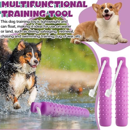 Blueweenly Purple Dog Bumper Toy Training Dummy, 4 Pcs - Image 5
