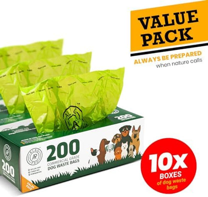 ALAGPRO® 2,000 Commercial Grade Dog Waste Station Refill Roll Bags - Fits Any Pet Waste Station - 45% Thicker than Competitor Bags - 10 Rolls of 200 Bags for Backyard, Parks & HOA's - Image 2