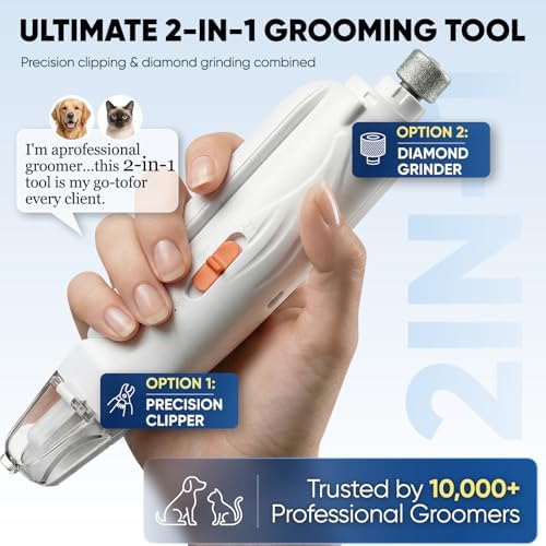 2-in-1 Dog & Cat Nail Clippers and Grinder with LED Light - Image 2