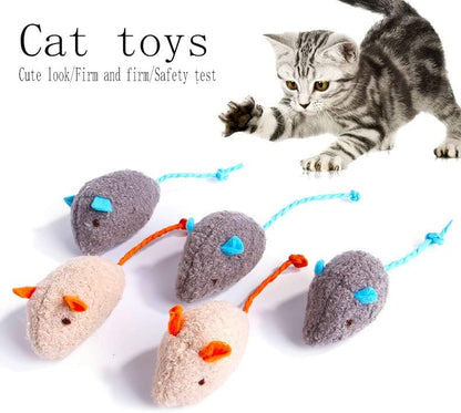 Cat Toy Interactive Toy Plush Mouse Shaped Toy - (3 Pack) - Image 2