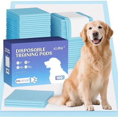 SCLOSE Puppy Pads XXL 100 Count 30"x36" Dog Pee Pads Extra Large Potty Pads by SCLOSE
