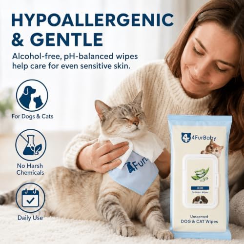 Dog Wipes for Paws and Butt, Unscented, 30 Count - Image 3