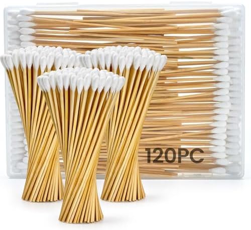 120PCS Dog Ear Swabs for Small and Medium Pet Ear Cleaning by Accesfire