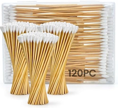 120PCS Dog Ear Swabs for Small and Medium Pet Ear Cleaning by Accesfire