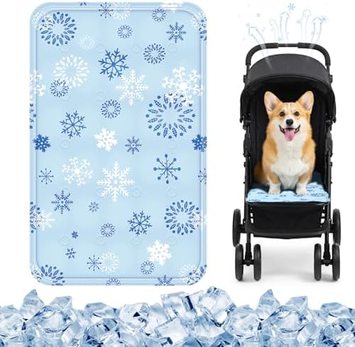 Nuanchu Pet Cooling Mat, Snowflake, 11.81 x 19.69 Inches, 1 Pcs by Nuanchu