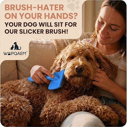Slicker Brush for Dogs, Doodles, Poodles & Long Haired Cats - Image 6