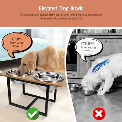 Spacnom Elevated Dog Bowls, Raised Dog Bowls Stand for Large Dogs - Image 4