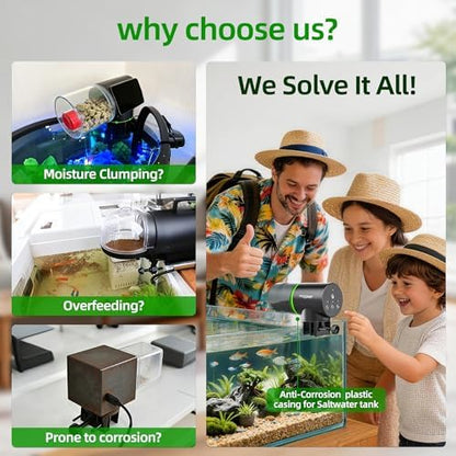 Freesea Automatic Fish Feeder for Aquarium: One-Touch Easy Setup & 3 Timers - Image 6