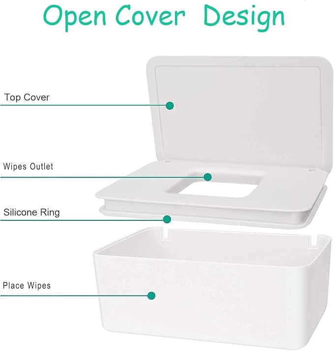 Moorfowl Woof Woof Dog Wipes Dispenser,Upgarde Size(8.2L x 4.9W x 3.9H inches),Grooming Wipes Container Holder for Dog Paw