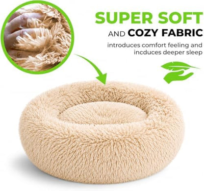 Whiskers & Friends Cat Beds for Indoor Cats & Small Dog, Fluffy Cat Bed - Image 5
