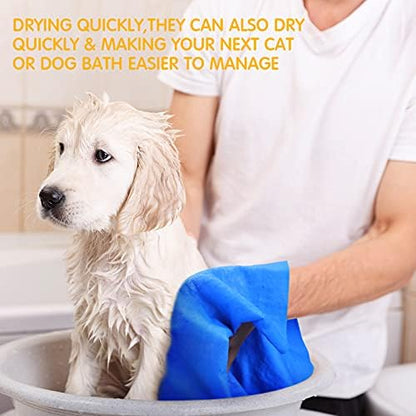 Tatuo 3 Pcs Pet Absorbent Dog Bath Towel for Drying Dogs 25.2 x 16.34 Inch - Image 6