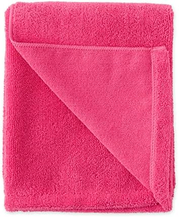 Bone Dry Pet Grooming Microfiber Towel, Embroidered Collection, X-Large,41x23.5, Raspberry Sorbet - Image 2