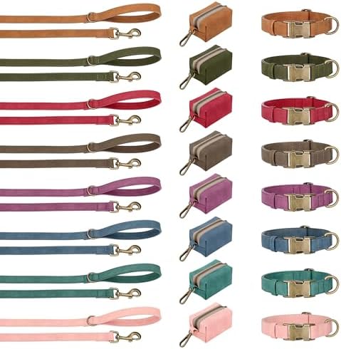 Didog Dog Poop Bag Holder for Leash, Stylish PU Leather, Pink - Image 6