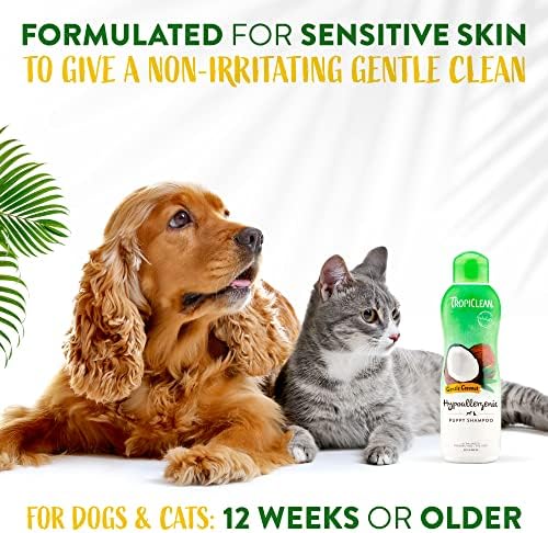 TropiClean Gentle Puppy Shampoo, Sensitive Skin, Coconut Scent, 20oz - Image 4
