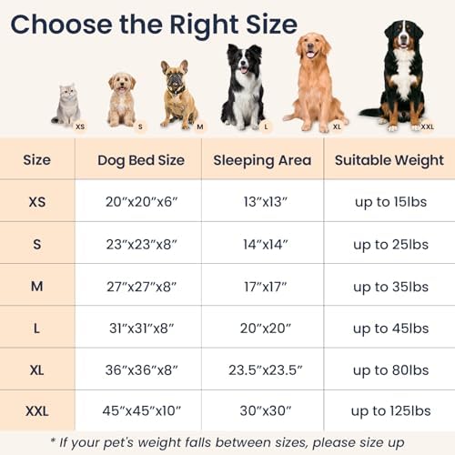 JOLLYVOGUE Calming Dog Beds Extra Large Sized Dog, 45in Donut Washable Large Pet Bed, Anti-Slip & Anti-Anxiety Fluffy Faux Fur Round Dogs Bed, Fits up to 125 lbs Pets (Camel) - Image 6