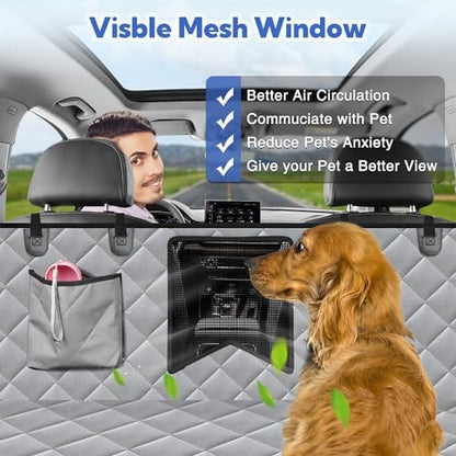 Kytely Dog Car Seat Cover Back Seat XL, Waterproof Hammock for Car & SUV - Image 3