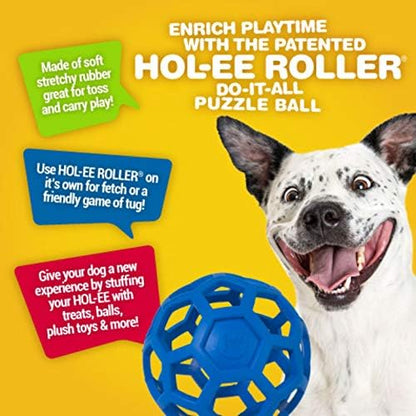 JW Pet HOL-ee Roller, Natural Rubber, Small 3in, Colors May Vary - Image 3