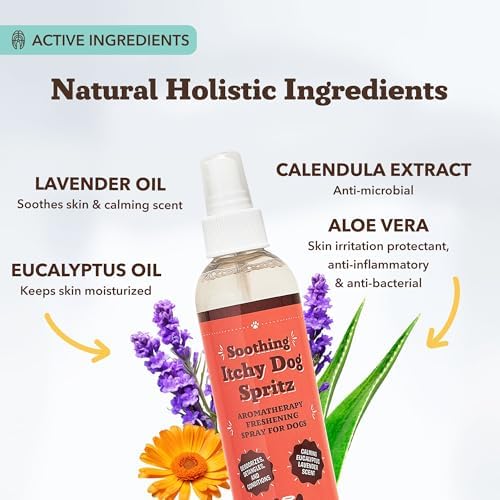 Natural Dog Company Dog Spray for Itchy Skin - 8 oz – Hypoallergenic Deodorizing Spritz with Aloe, Lavender & Calendula – for Itchy Skin, Refresh Coat Between Baths – No Parabens and Alcohol Free - Image 5