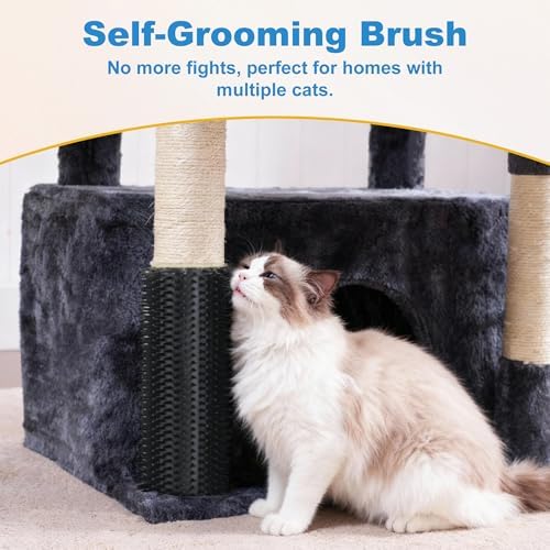 Hey-brother Cat Tree Tower with Large Platform, Spacious Condo, MPJ060G - Image 5